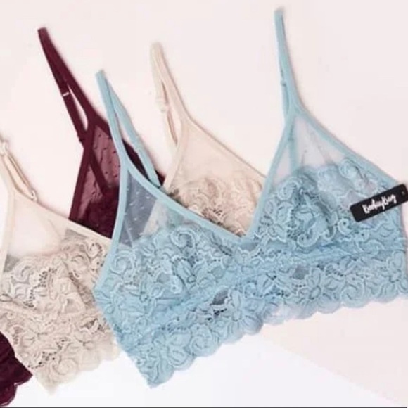 Bootybag Other - Bootybag The Kara Blue Lace Bralette